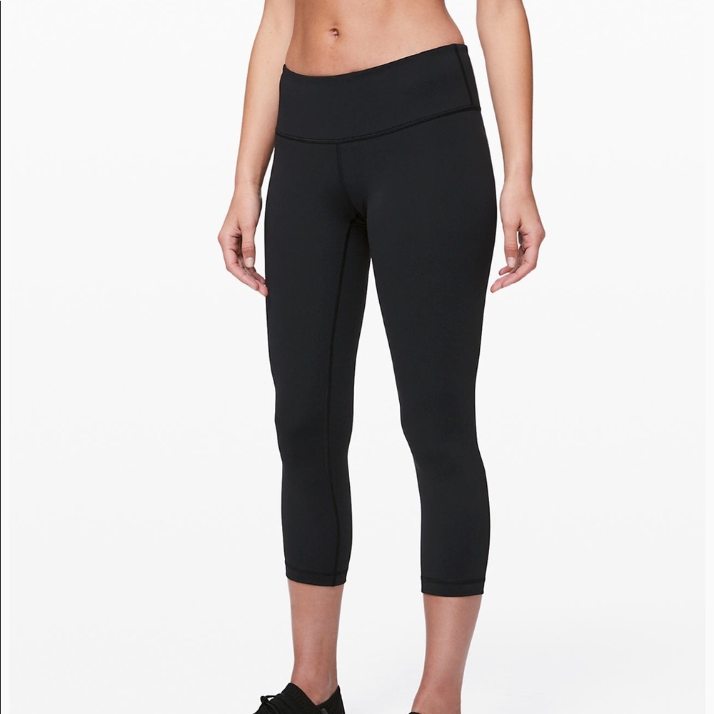 Lululemon leggings wunder under crop (reversible)